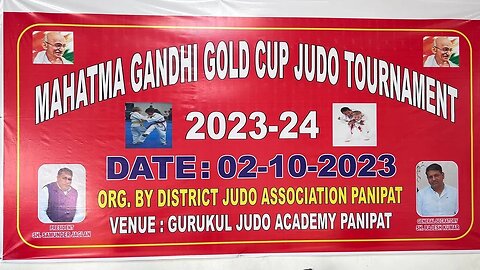 Live 🔴 Mahatma Gandhi Gold Cup Judo Tournament | 2023-2024 | Part 1