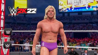 WWE 2K22 Ric Flair '88 Vs. Walter (WrestleMania 37 Arena) PC Gameplay!