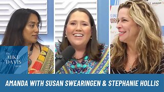 Amanda with Susan Swearingen & Stephanie Hollis talking Entrepreneurship