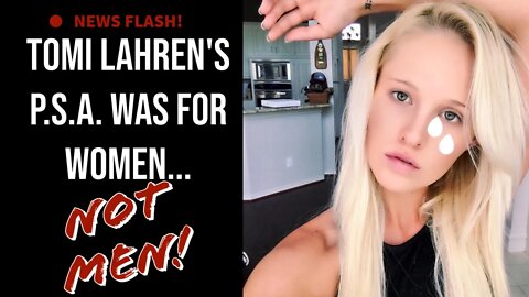 Tomi Lahren's PSA to men was REALLY for woMEN