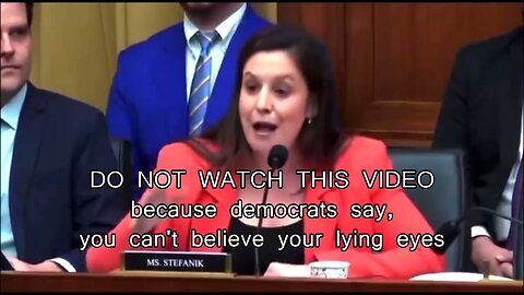 democrats say, you can't believe your lying eyes - OBEY democrats or else