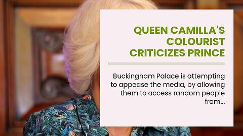 Queen Camilla's colourist criticizes Prince William and Princess Kate's follicle blunders