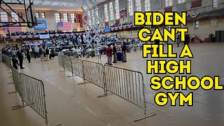 Biden & Harris Speak In Front Of A Tiny Rally Crowd In Philly; Literally Can’t Fill School Gymnasium