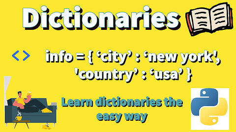 Learn how to create dictionaries in Python programming language