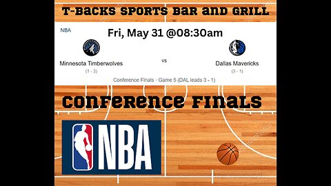 T-Backs Sports Bar and Grill Sports Schedule and Chicken Fajitas special for Friday May 31, 2024