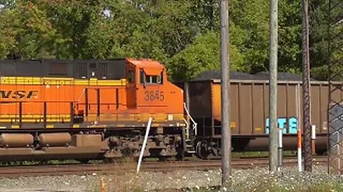 Norfolk Southern Loaded Coal Train with BNSF Power from Berea, Ohio September 2, 2023