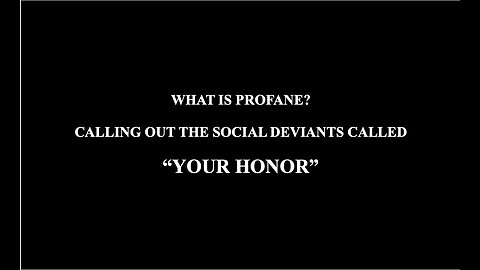 Profane - What is Profane?