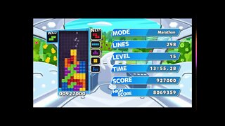 Puyo Puyo Tetris - Tetris Marathon (Endless) - Timer Maxed, 8,069,359 Points