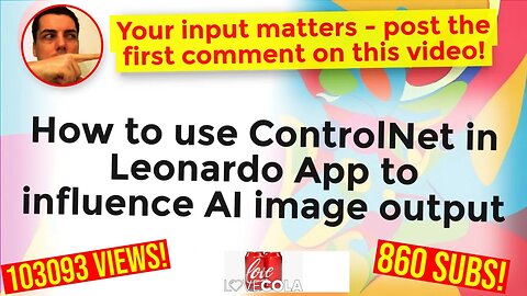 How to use ControlNet in Leonardo App to influence AI image output