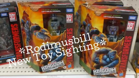 *Rodimusbill New Toy Sighting* Transformers Kingdom Voyager Optimus Primal Sighting found at Target!