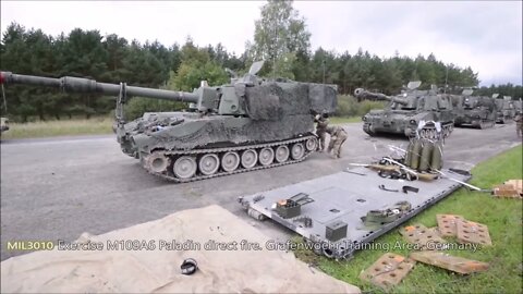 US Army, NATO Powerful M109A6 Paladin howitzers in Latvia, Poland and Germany