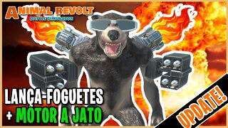 Lança foguetes, motor a jato e mudança de Skins no Update de Animal Revolt Battle Simulator! ARBS