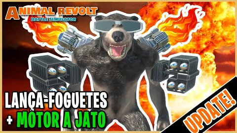 Lança foguetes, motor a jato e mudança de Skins no Update de Animal Revolt Battle Simulator! ARBS