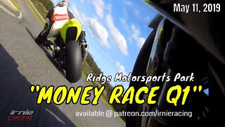 BMW S1000RR "MONEY RACE Q1" @ Ridge Motorsports Park | Irnieracing