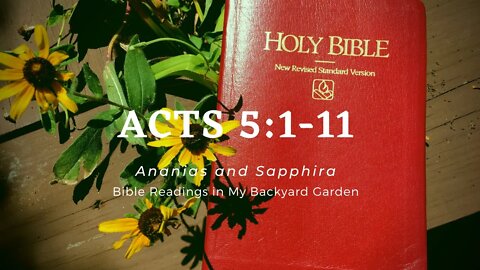 ACTS 5:1-11 (Ananias and Sapphira)