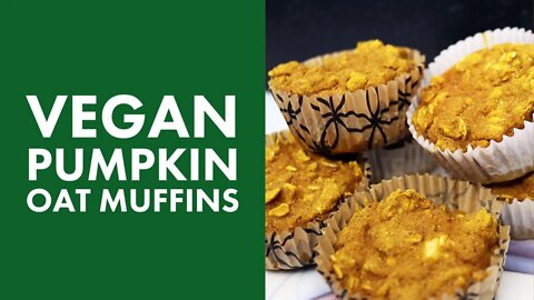 Vegan Pumpkin Oat Muffins