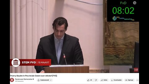 Thierry Baudet in Provinciale Staten over stikstof (FVD)