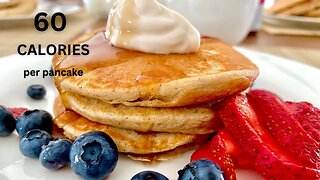 Healthy Pancakes No sugar No flour No Oil - Low Calorie Protein Breakfast