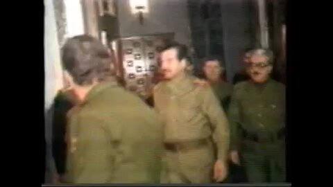 Donald Rumsfeld Shaking Hands With Saddam Hussein