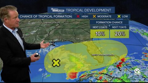 Disturbance in Gulf of Mexico has 20 percent of tropical formation in next 7 days