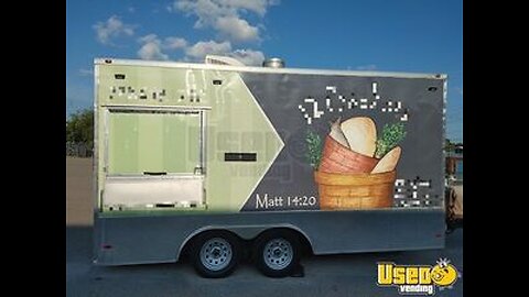 Custom Built-2019 8'x22' Concession Trailer with Drive-Thru Side and 2011 Ford F150 Truck for Sale
