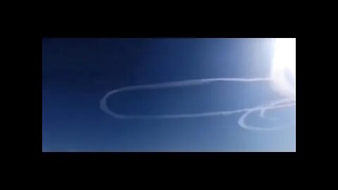 RF aviation traces in Crimean sky, pointing territory known as Ukraine.