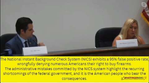 The National Instant Background Check System (NICS) exhibits a 95% false positive rate