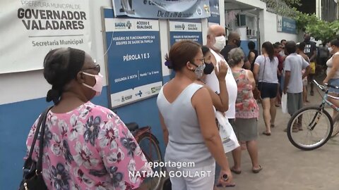 Adolescentes com 12 anos e idosos com a terceira dose são vacinados contra Covid em Gov. Valadares