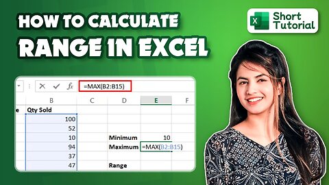 How to calculate range in Excel