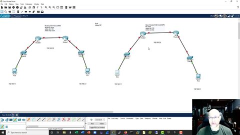 OSPF Basic Build part 1 with a RIP comparison.