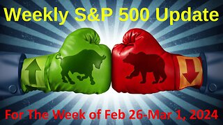 S&P 500 Weekly Market Update for Monday February 26-March 1, 2024