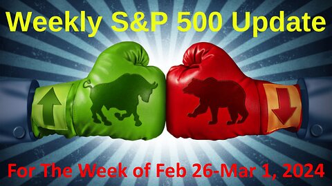 S&P 500 Weekly Market Update for Monday February 26-March 1, 2024