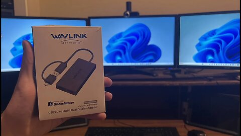 To connect two or more external monitors to computer/ laptop with USB to HDMI WavLink adapter.