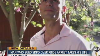 Man who sued SDPD over pride arrest takes own life