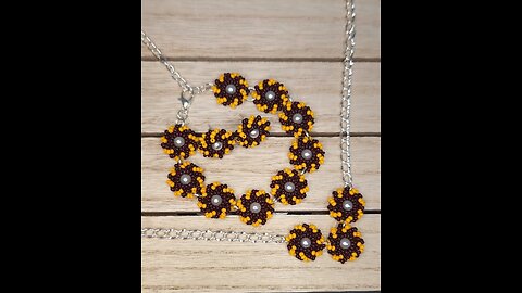 Sunburst Beaded Flower/Broach Jewelry Addition