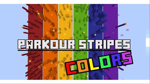 Parkour Stripes Colors Minecraft Map