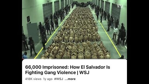 66,000 Imprisoned: How El Salvador Is Fighting Gang Violence | WSJ (1year ago)