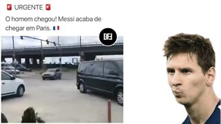 URGENTE: CHEGADA DE MESSI NA FRANÇA! #shorts