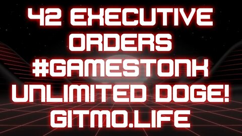 42 executive orders #gamestonk Unlimited Doge! Gitmo.life Citizen Zone 1-29-21