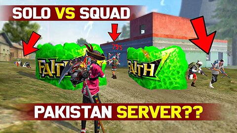 Pakistan server: solo vs squad hacker types gameplay: garena free fire