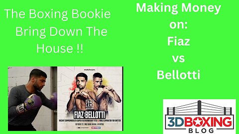 The Boxing Bookie: Make Money on this Week's Lock Aqib Fiaz vs Reece Bellotti