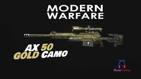 Modern Warfare: Unlocking The Gold Camo on AX 50 (Sniper Rifle Charlie)