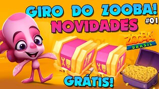 NOVO PERSONAGEM | BAÚ LENDÁRIO GRÁTIS | MATHMAKING GIRO DO ZOOBA: Jogo de Batalha Animal #01