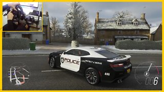 CAMARO ZL1 POLICE - Forza Horizon 4 Gameplay FH4 / Logitech G29
