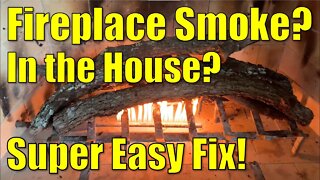 ✅ How to Keep Fireplace Smoke🔥💨Out of Your House 🏠 and Up Your Chimney!