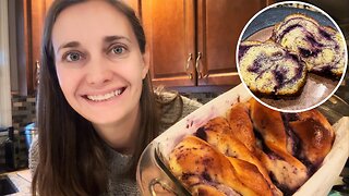 This Impressive Dessert Bread is Easier than it Looks! Blueberry Cream Cheese Babka