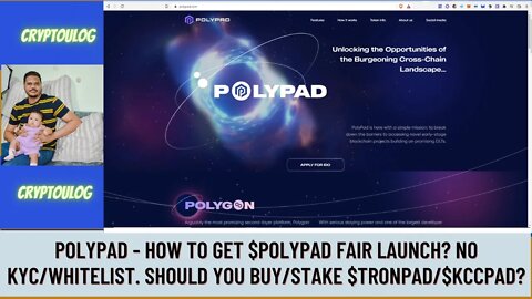 Polypad - How To Get $POLYPAD Fair Launch? No KYC/Whitelist. Should You Buy/Stake $TRONPAD/$KCCPAD?