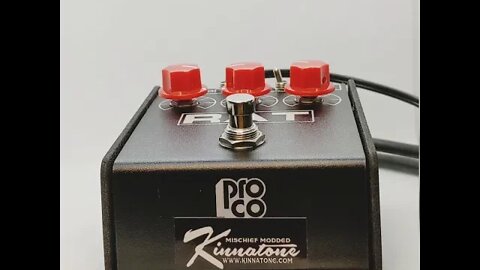 Need some Mischief in your life? The Kinnatone Mischief modded Rat pedal