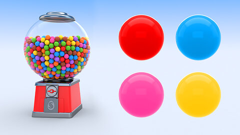 Learn Colours with Gumballs machine