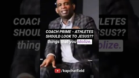 Coach Prime - Athletes should look to JESUS?? #jesus #bible #holyspirit #christianity #god